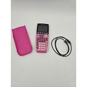 TI-84 Plus C Silver Edition Graphing Calculator Pink & White